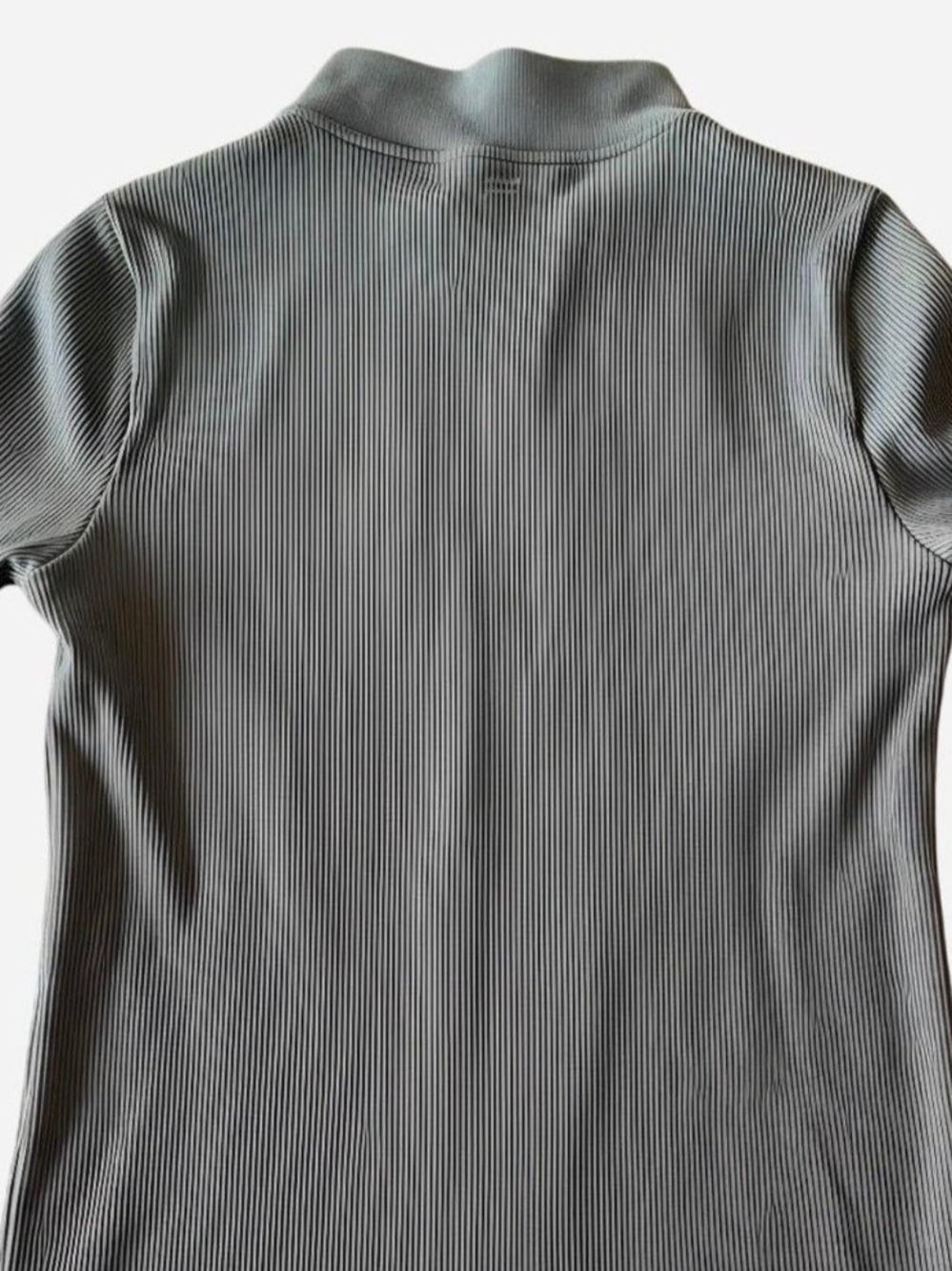Fabletics Light Gray Ribbed Zip-up Jacket - Picture 3 of 5